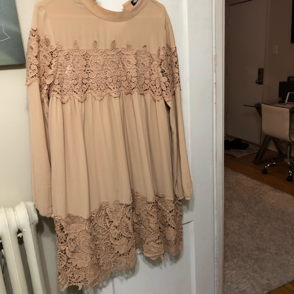 ASOS Nude Lace Dress